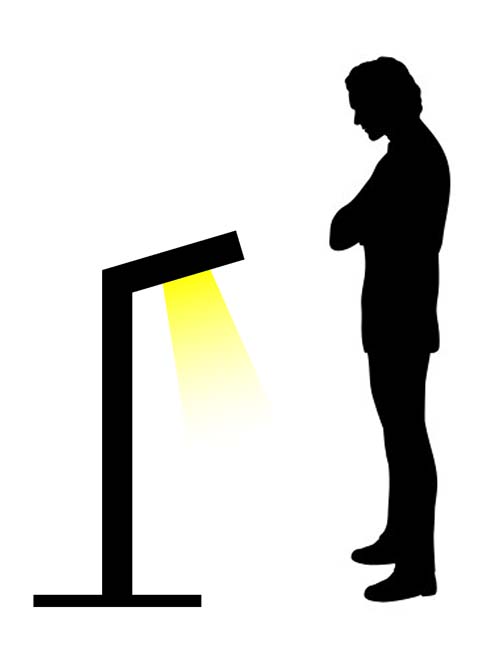 L shape small LED lighting column